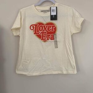 Chemistry Kids Cream T-Shirt - Lover Era Red Heart Design XL Youth